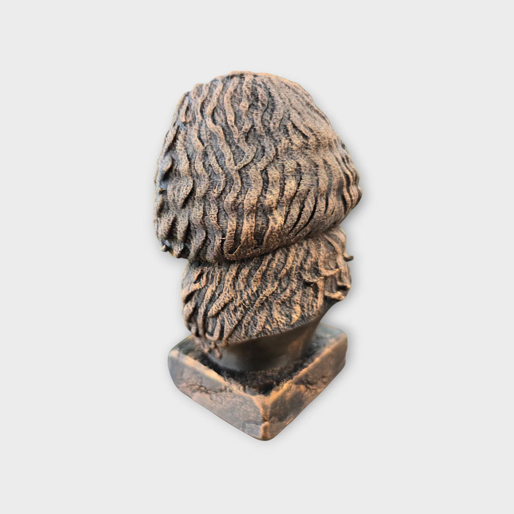 Bust of a Bolonka dog statue - home decor dog lover handpainted ornament