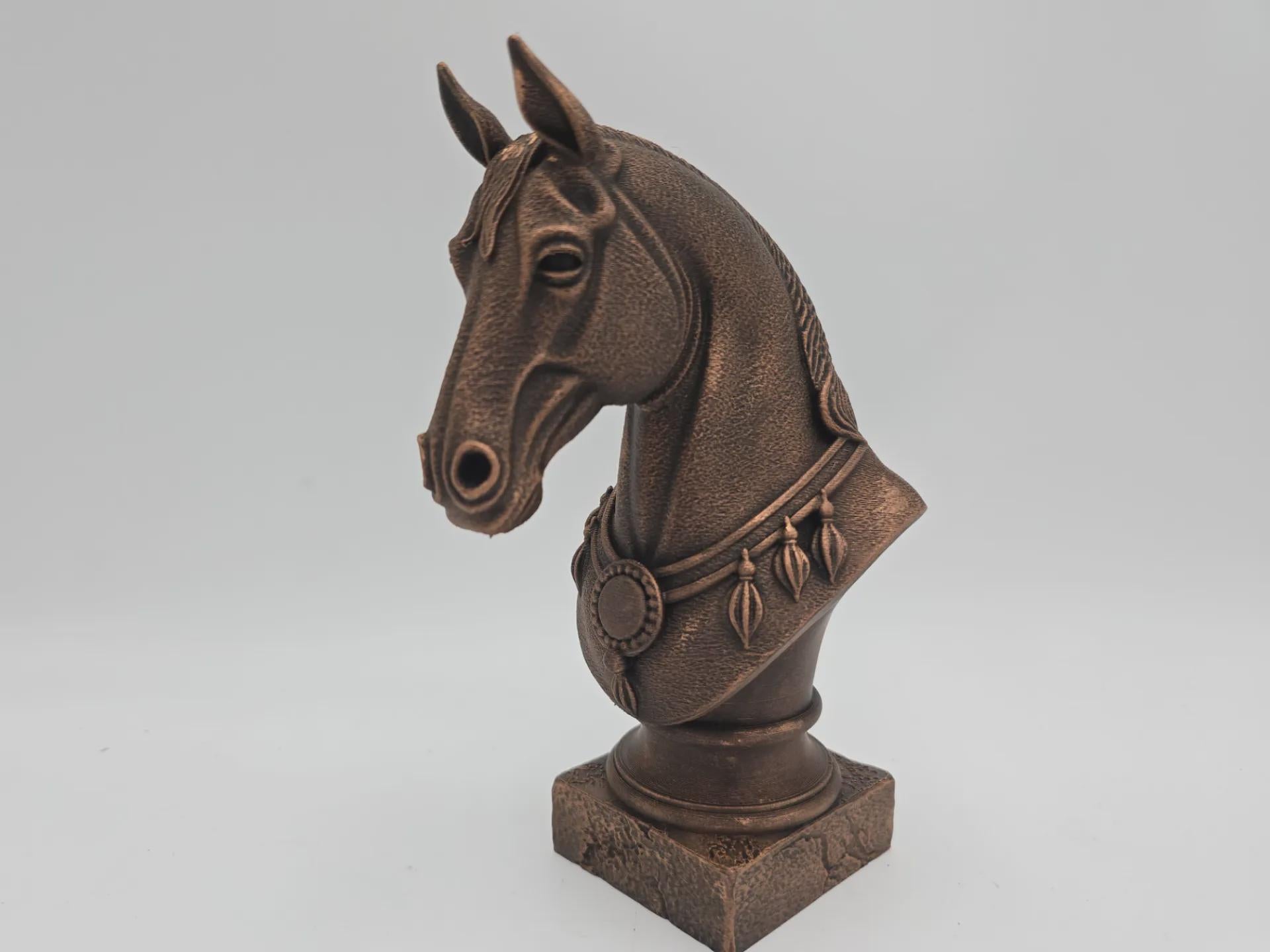 Bust of a horse statue - home decor horse lover gift handpainted ornament