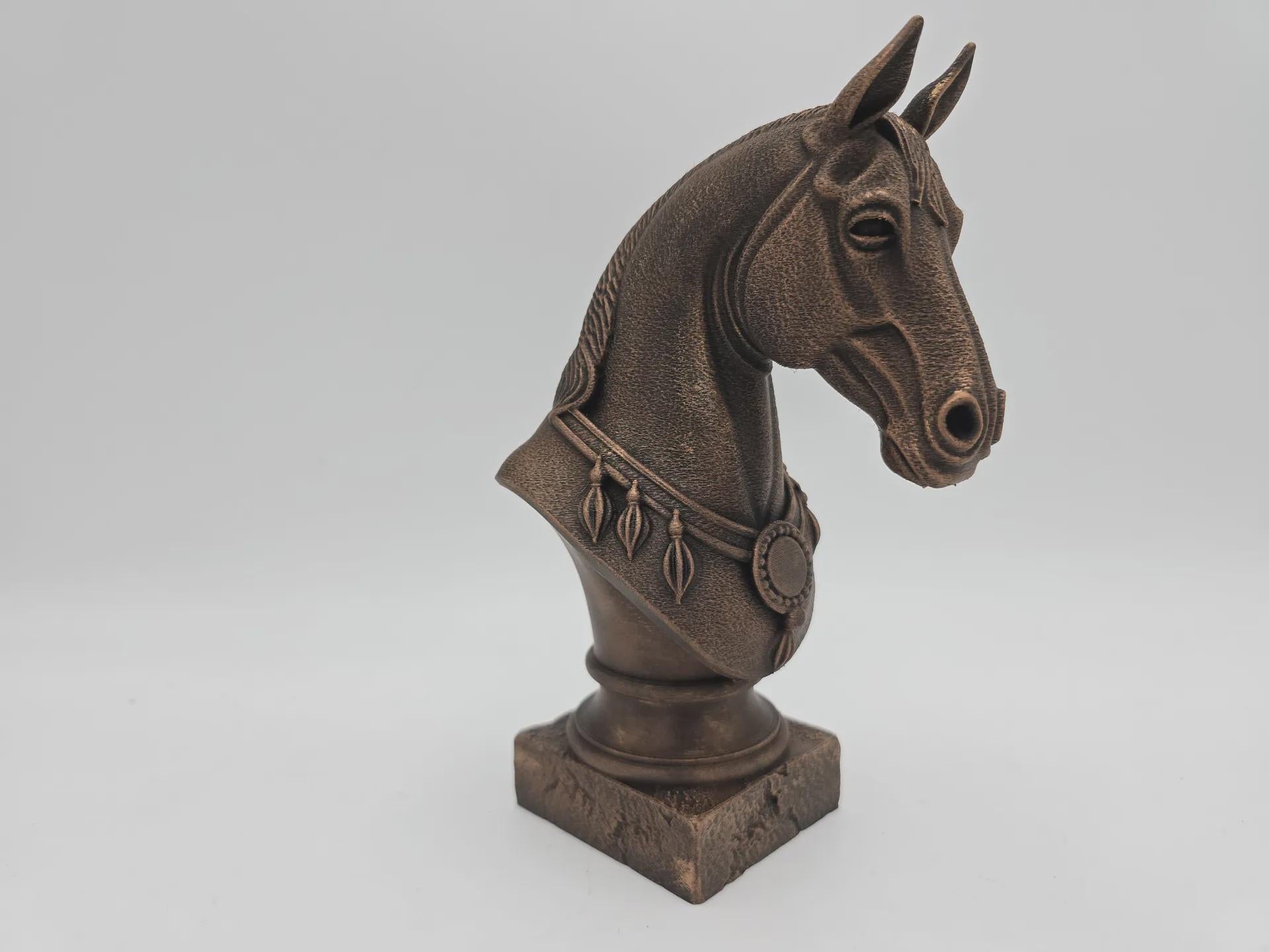 Bust of a horse statue - home decor horse lover gift handpainted ornament