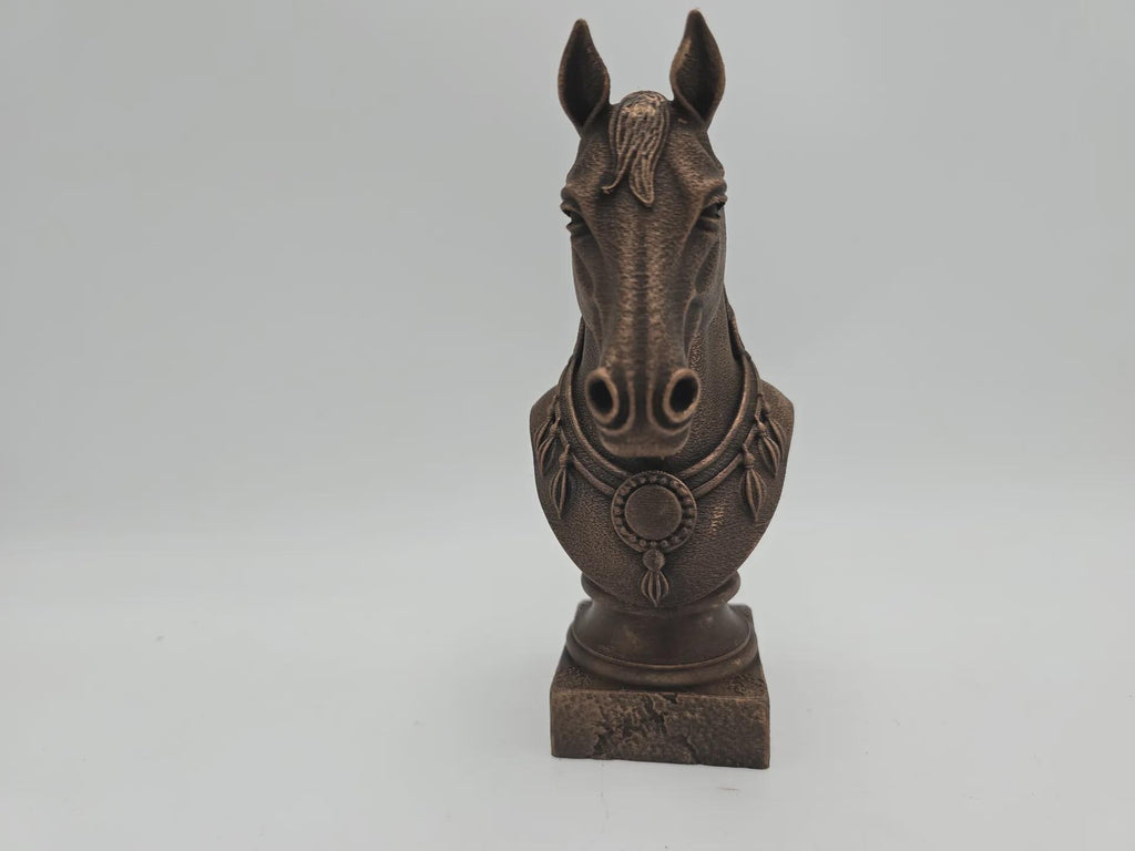 Bust of a horse statue - home decor horse lover gift handpainted ornament