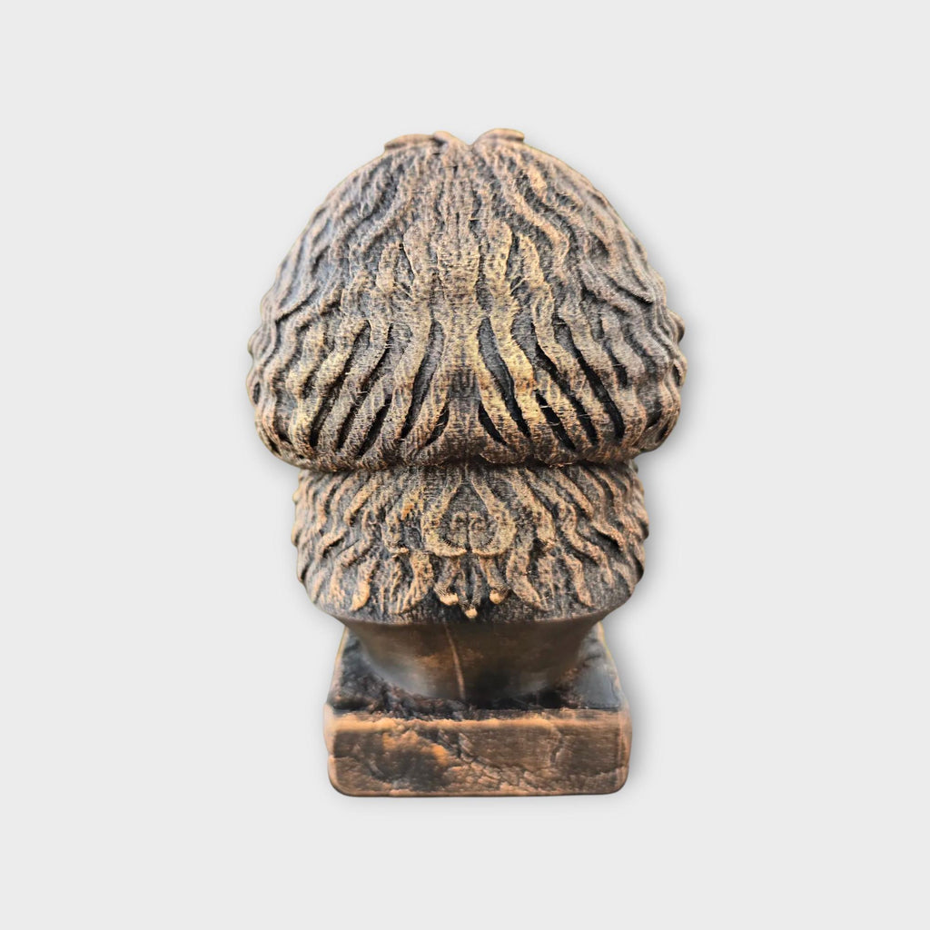 Bust of a Bolonka dog statue - home decor dog lover handpainted ornament