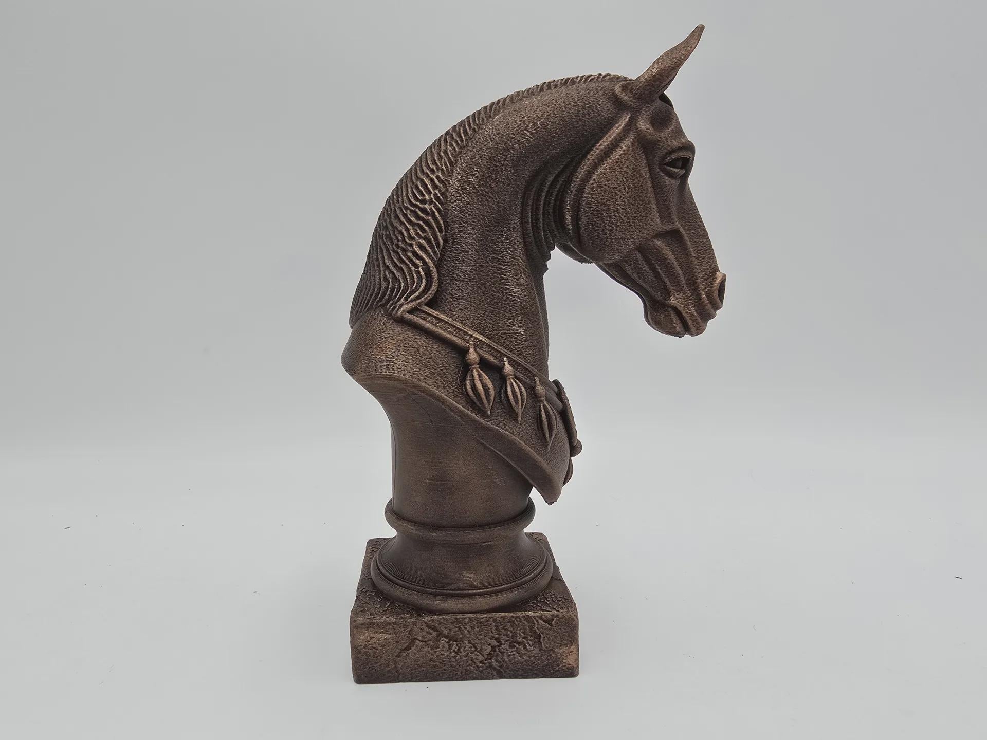 Bust of a horse statue - home decor horse lover gift handpainted ornament