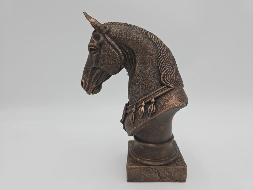 Bust of a horse statue - home decor horse lover gift handpainted ornament