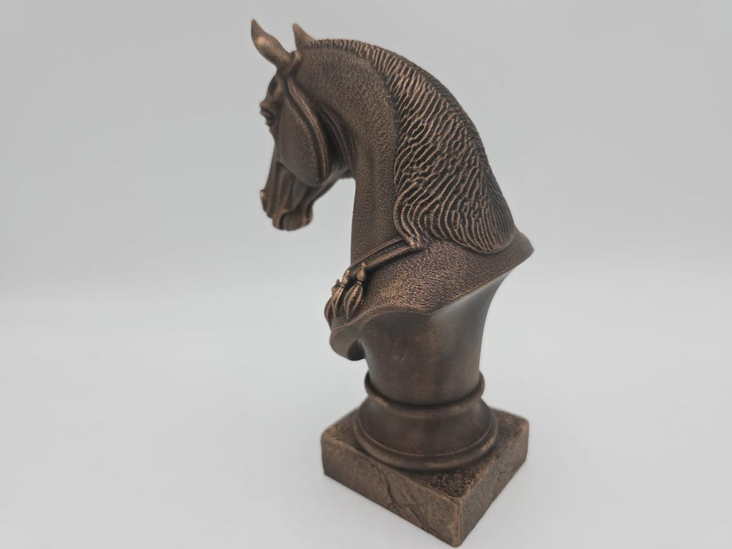 Bust of a horse statue - home decor horse lover gift handpainted ornament