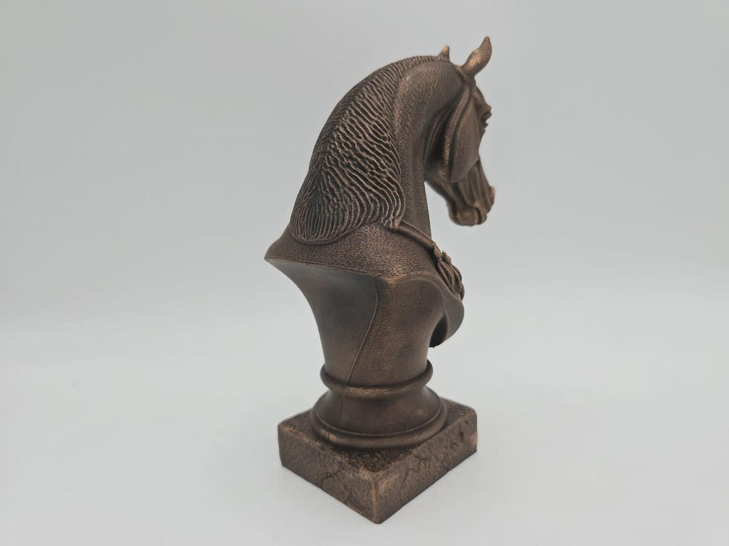 Bust of a horse statue - home decor horse lover gift handpainted ornament