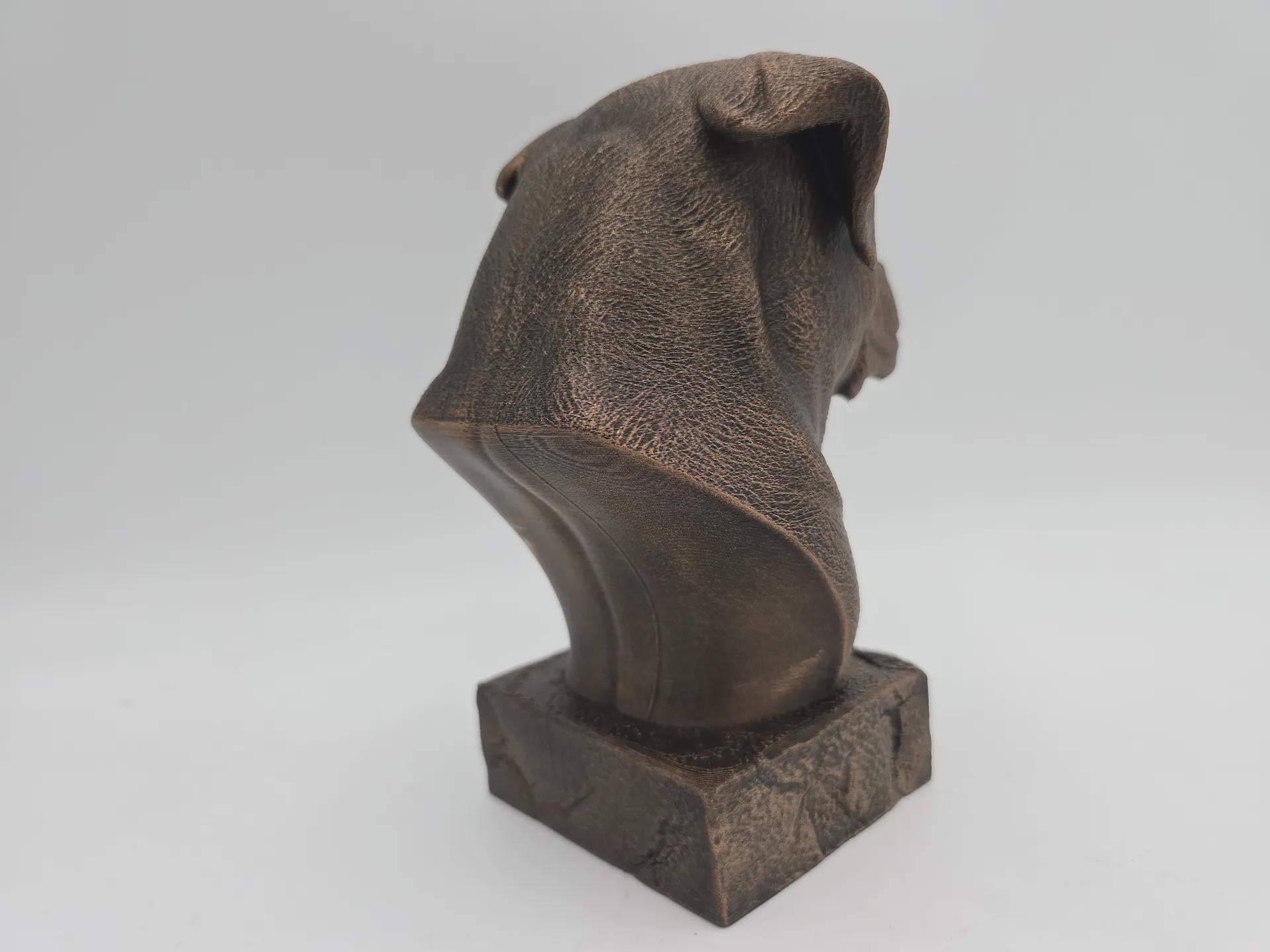 Büste einer Rottweiler-Büste, Hundestatue – Wohndeko, Hundeliebhaber, Geschenk für ihn, ihr handbemaltes Ornament
