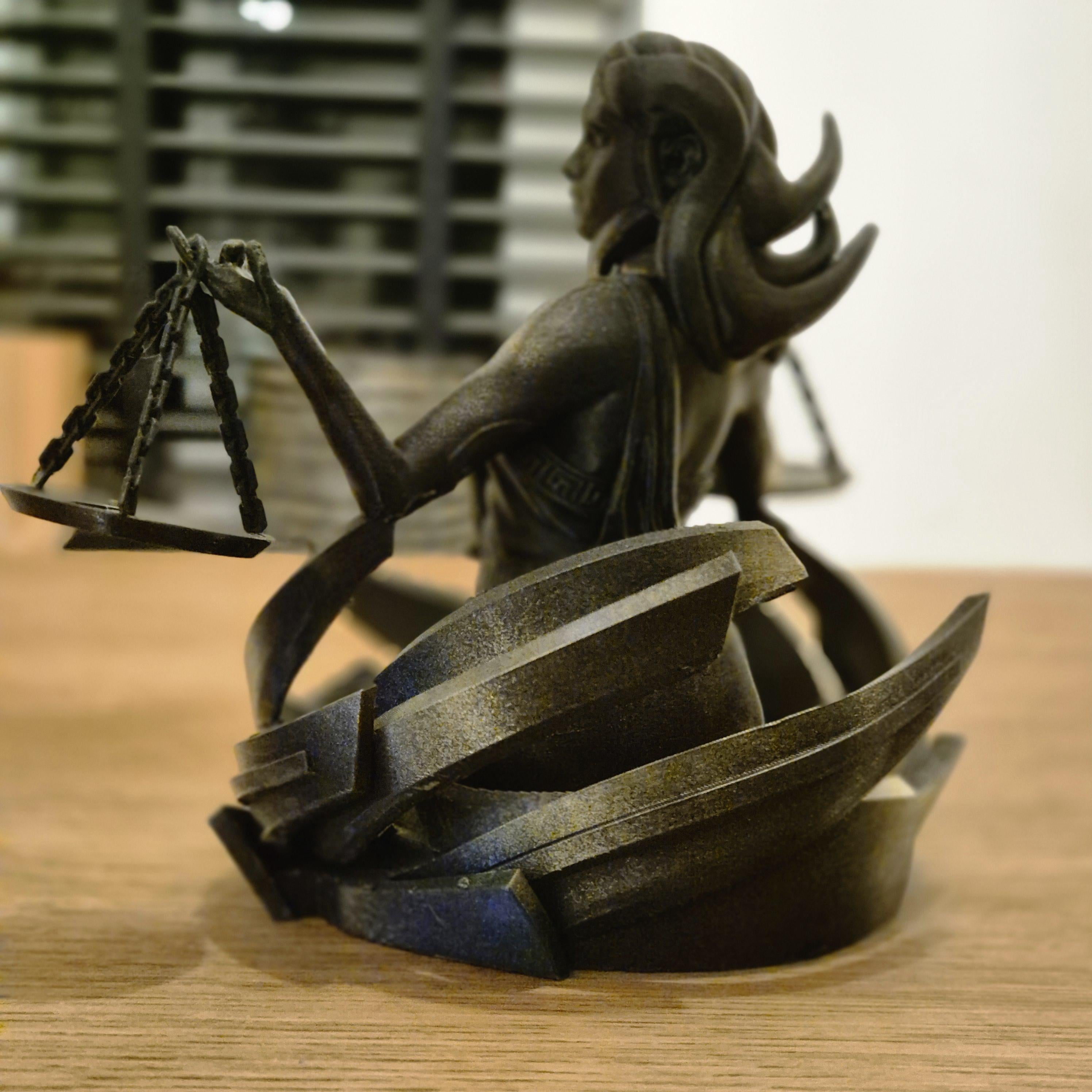 Elegant libra zodiac Figurine - Handcrafted Astrology Art - birthday milestone gift