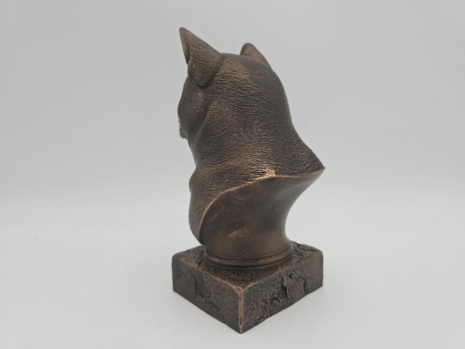 Büste einer Shiba Inu Hundestatue - Wohndeko Hundeliebhaber handbemalt Ornament