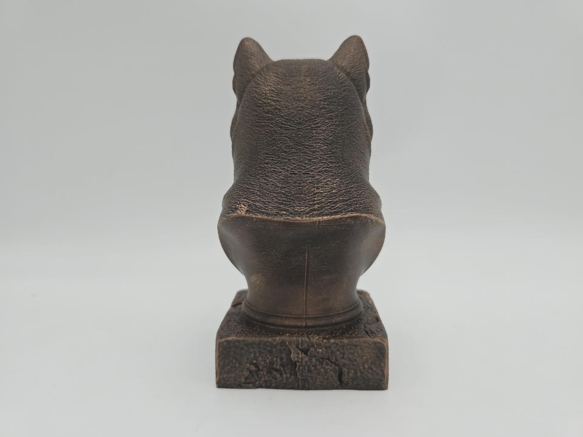 Büste einer Shiba Inu Hundestatue - Wohndeko Hundeliebhaber handbemalt Ornament