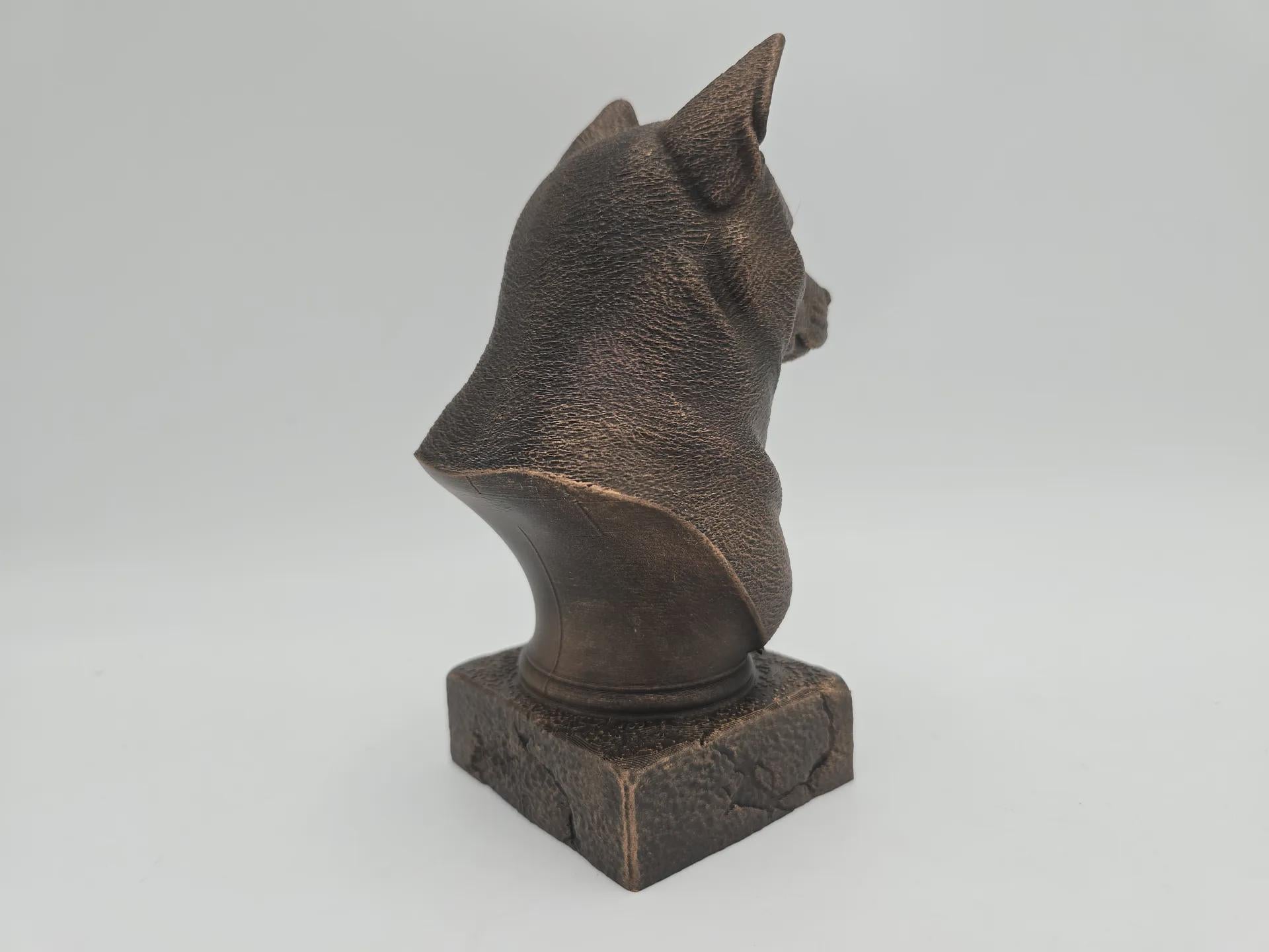 Büste einer Shiba Inu Hundestatue - Wohndeko Hundeliebhaber handbemalt Ornament