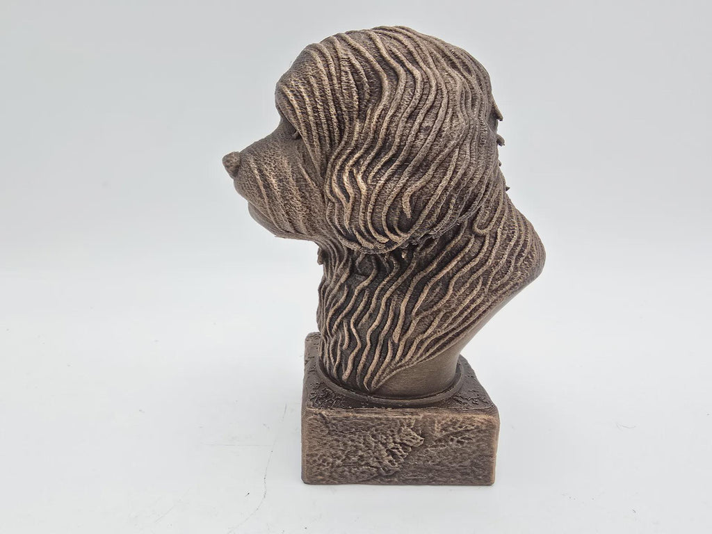Bust of a havanese dog statue - home decor dog lover handpainted ornament