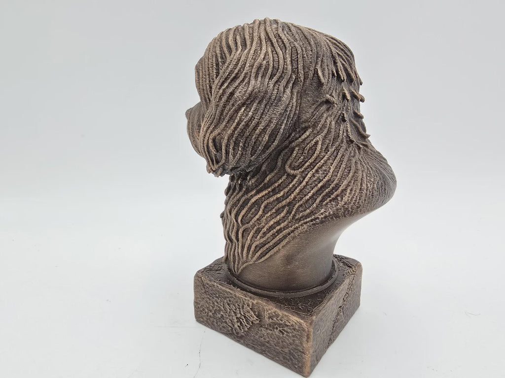 Bust of a havanese dog statue - home decor dog lover handpainted ornament