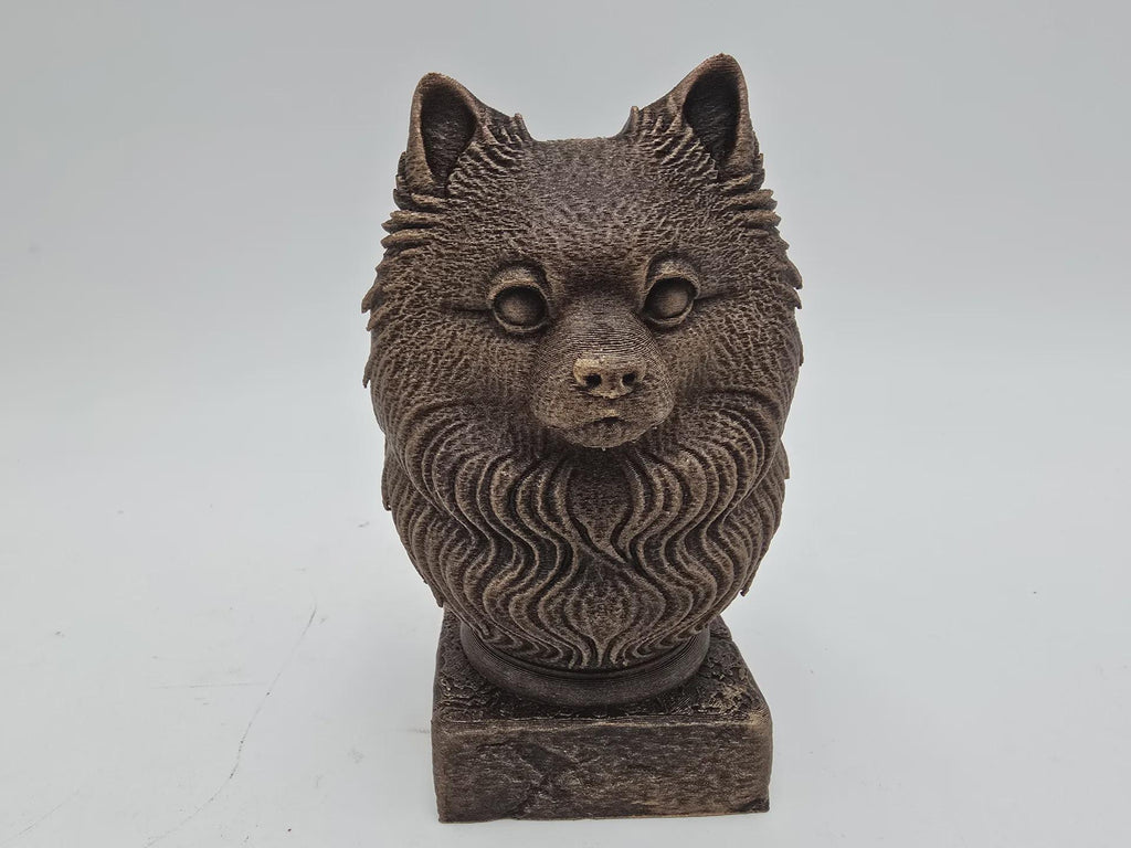 Bust of a pompsky bust bust dog statue - home decor dog lover handpainted ornament