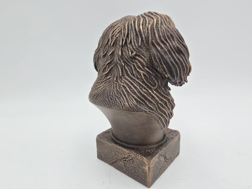 Bust of a havanese dog statue - home decor dog lover handpainted ornament