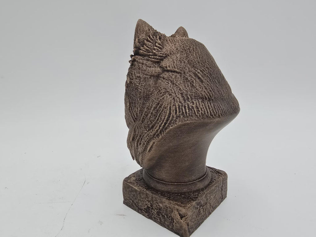 Bust of a pompsky bust bust dog statue - home decor dog lover handpainted ornament