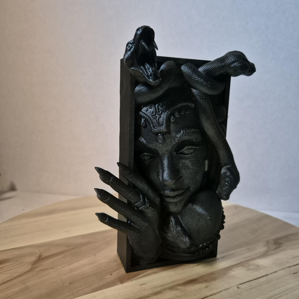 Medusa Book Nook – Griechische Mythologie Bücherregal-Einsatz & dekorativer Buchständer
