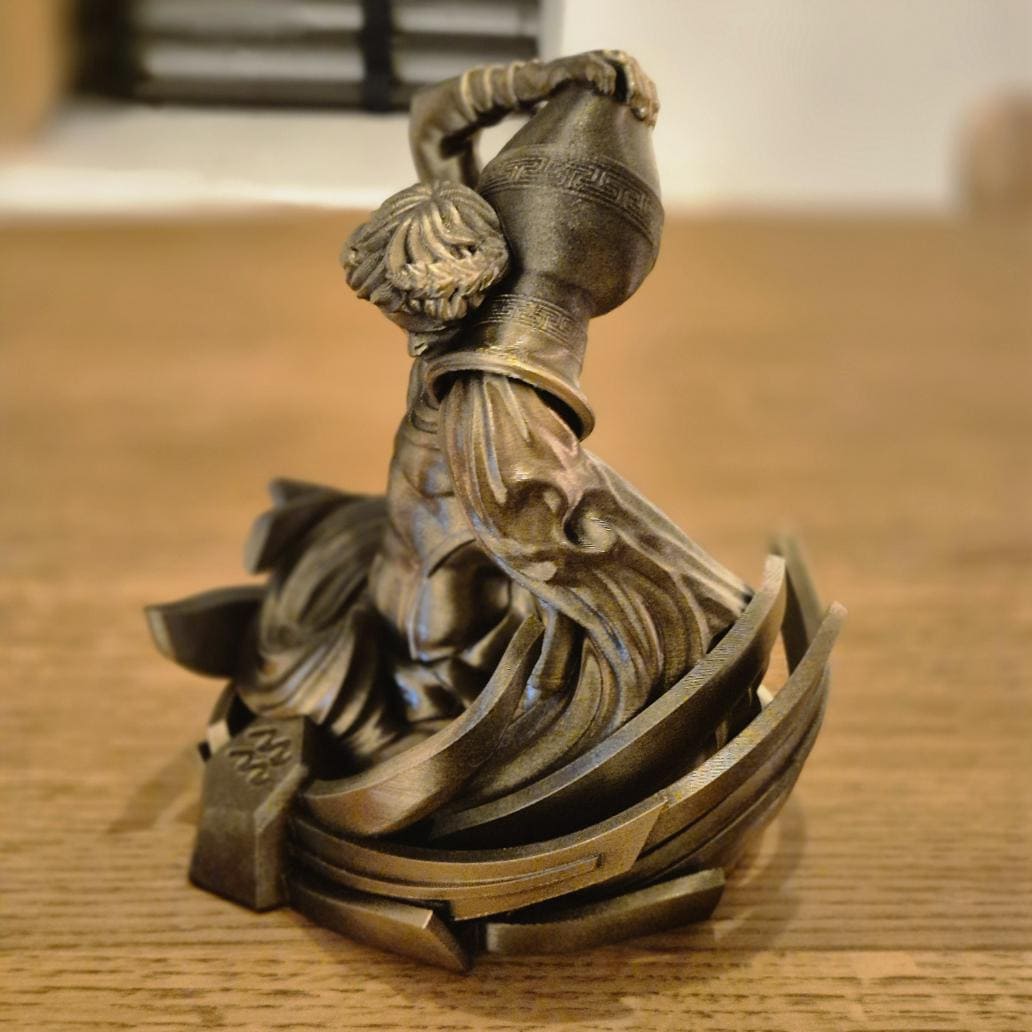 Elegant Aquarius Zodiac Figurine - Handcrafted Astrology Art - birthday milestone gift