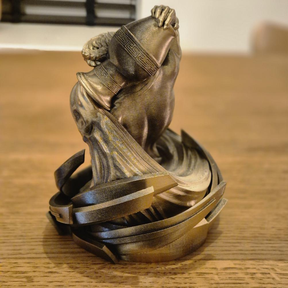 Elegant Aquarius Zodiac Figurine - Handcrafted Astrology Art - birthday milestone gift