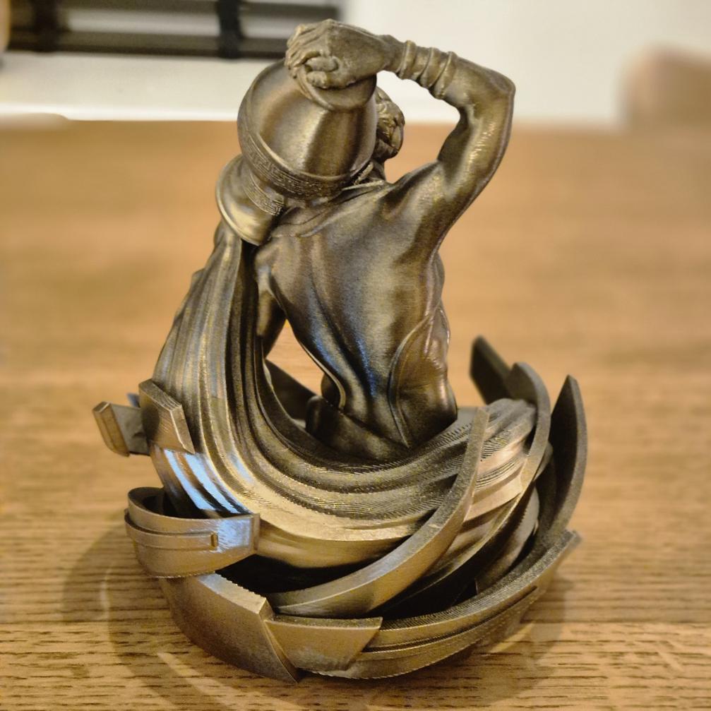 Elegant Aquarius Zodiac Figurine - Handcrafted Astrology Art - birthday milestone gift