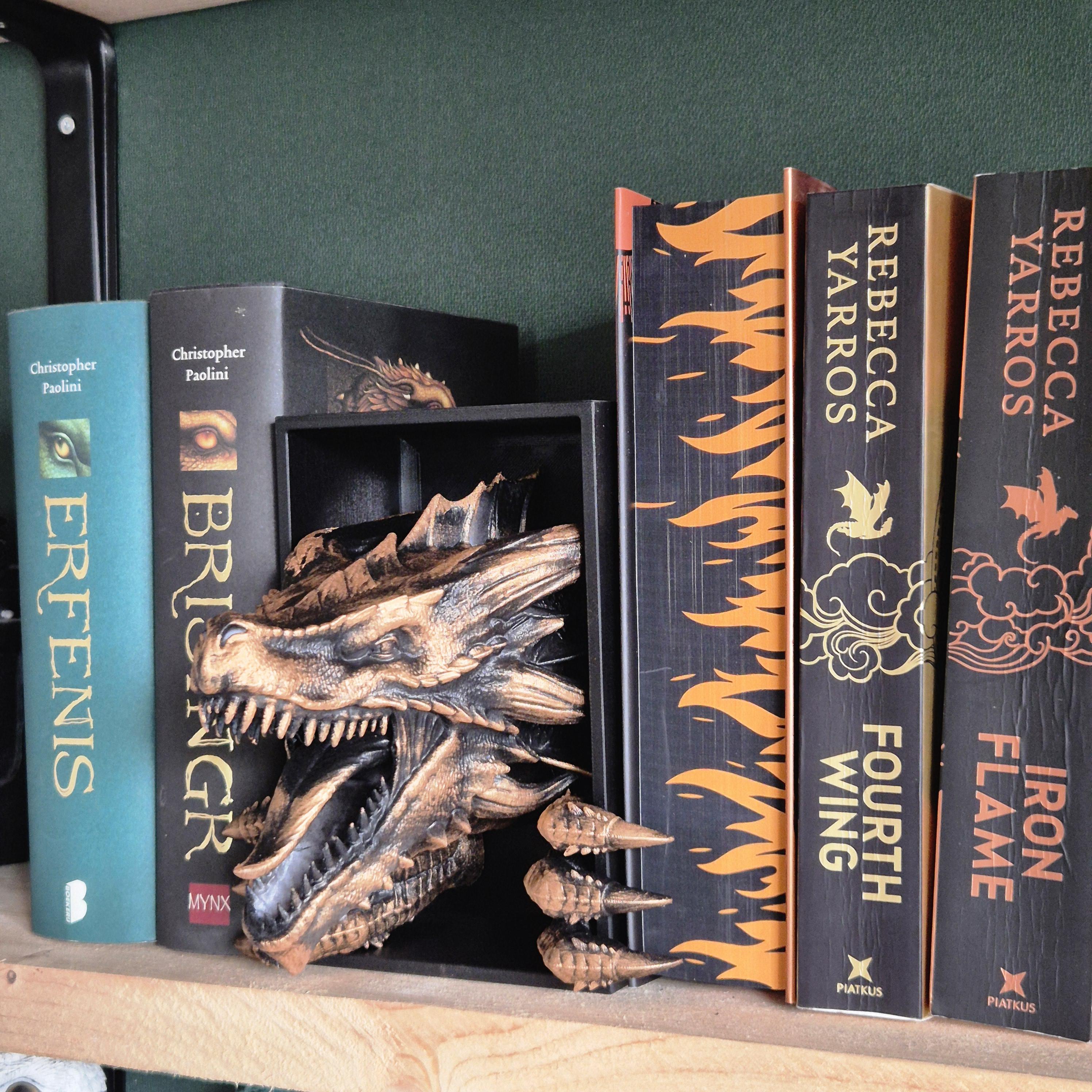 Book Nook Dragon Awakens Sculpture - Fairy Tale Decor