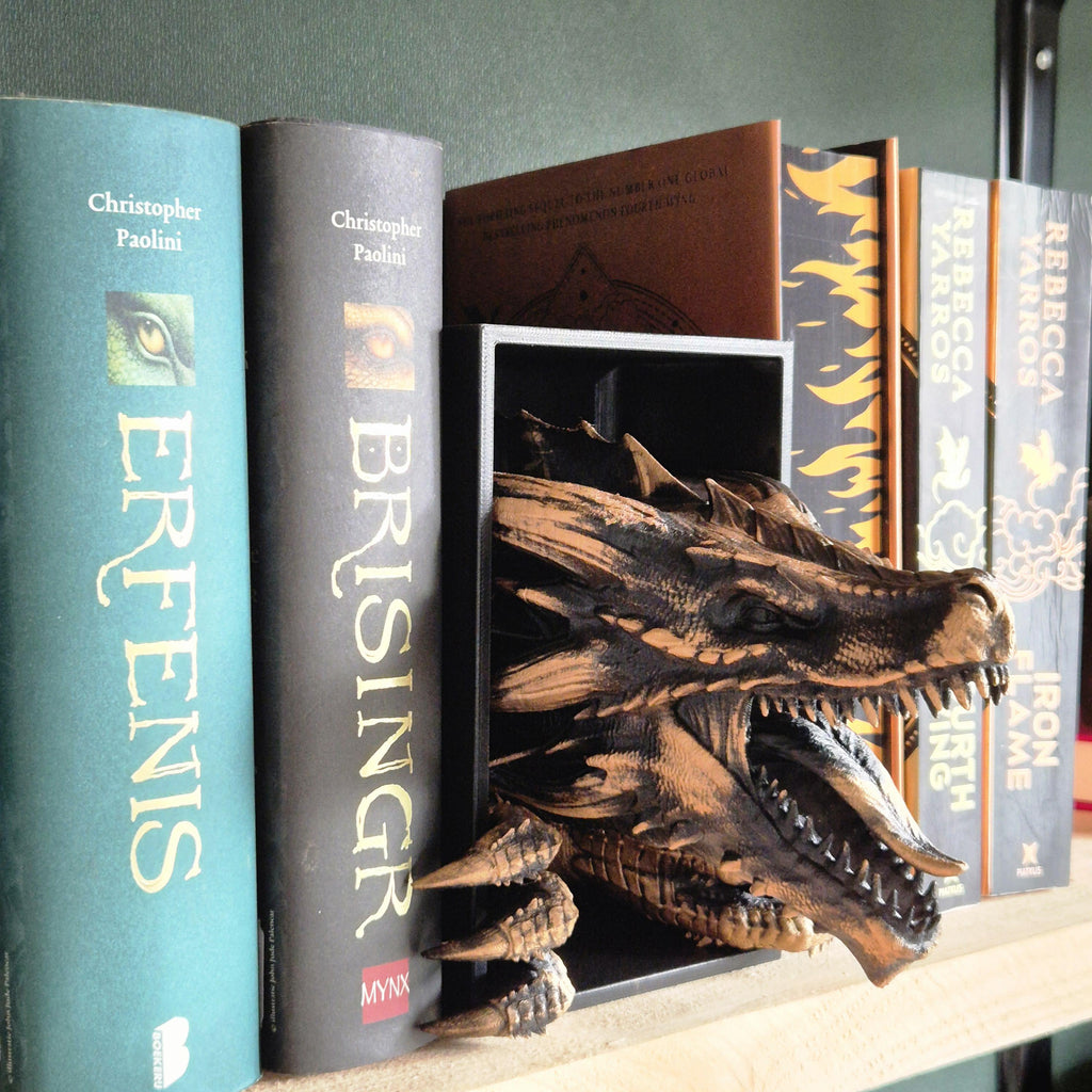 Book Nook Dragon Awakens Sculpture - Fairy Tale Decor