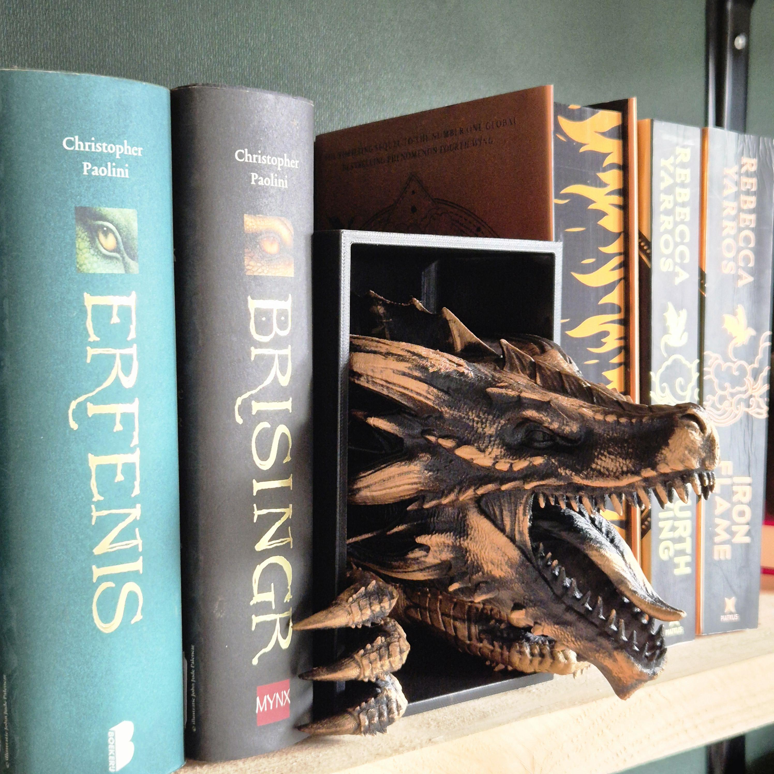 Book Nook Dragon Awakens Sculpture - Fairy Tale Decor