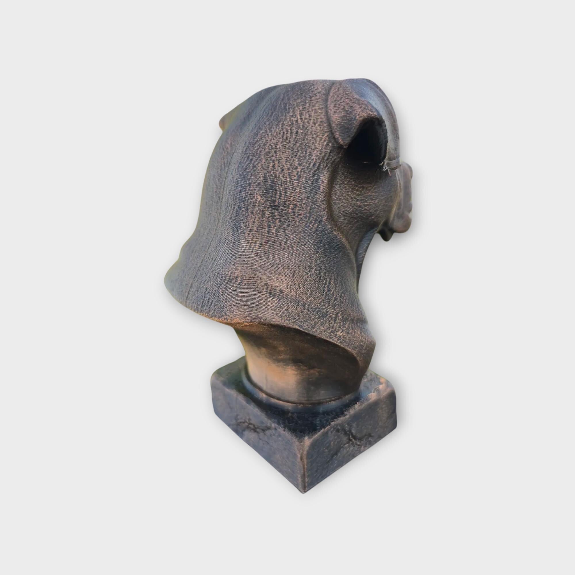 Bust of a Canarian Mastiff dog statue - home decor dog lover gift him her handpainted ornament