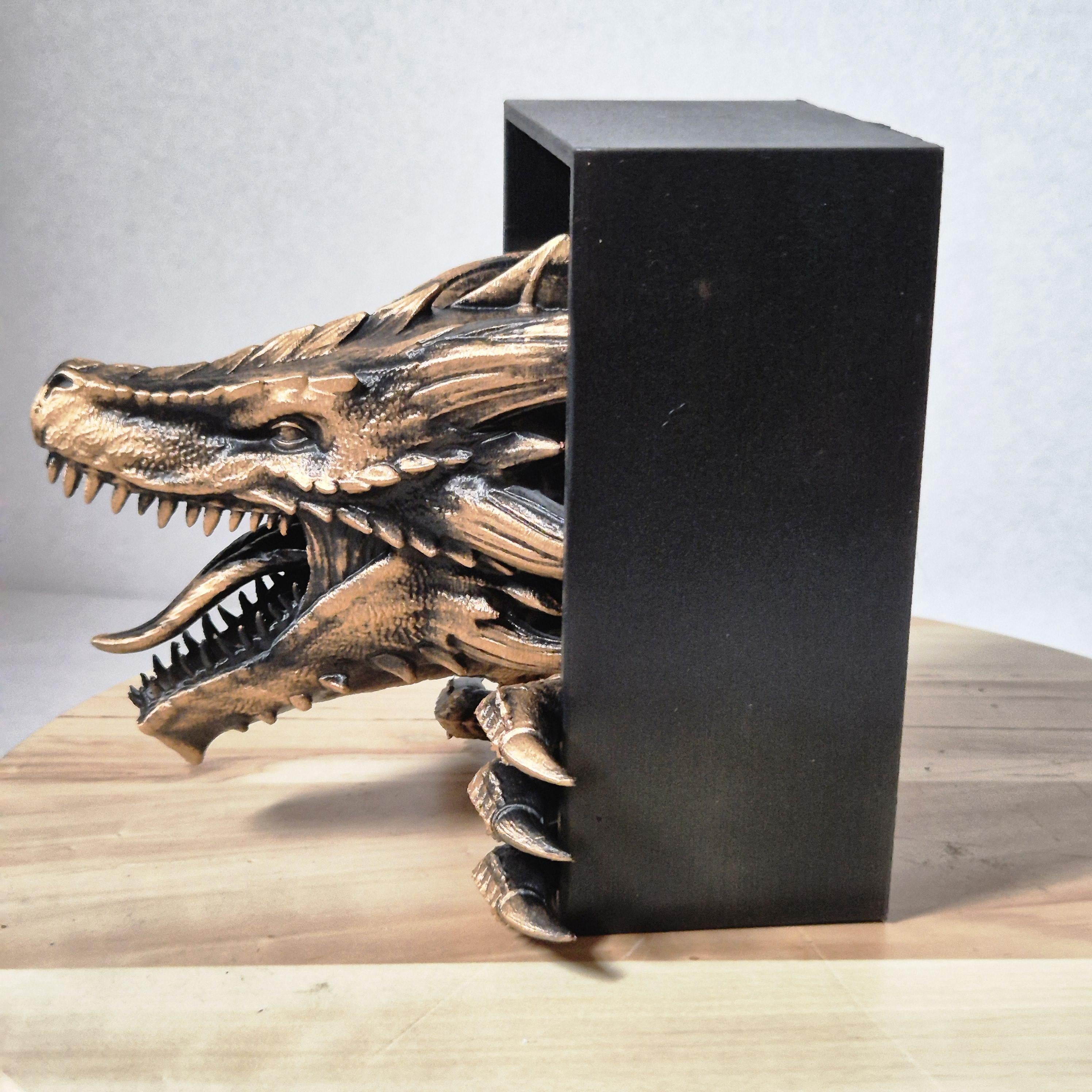 Book Nook Dragon Awakens Sculpture - Fairy Tale Decor