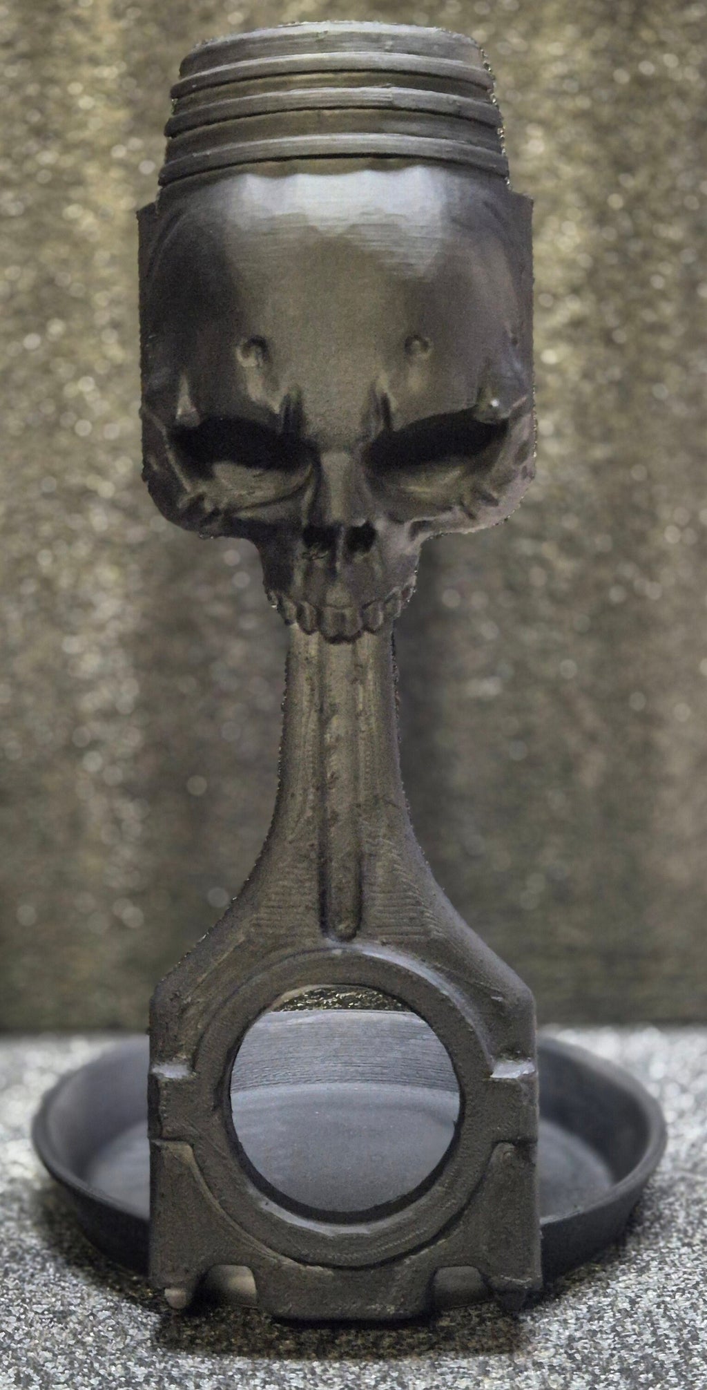 Skull Headphone Stand - 3D Printed Gothic Decor