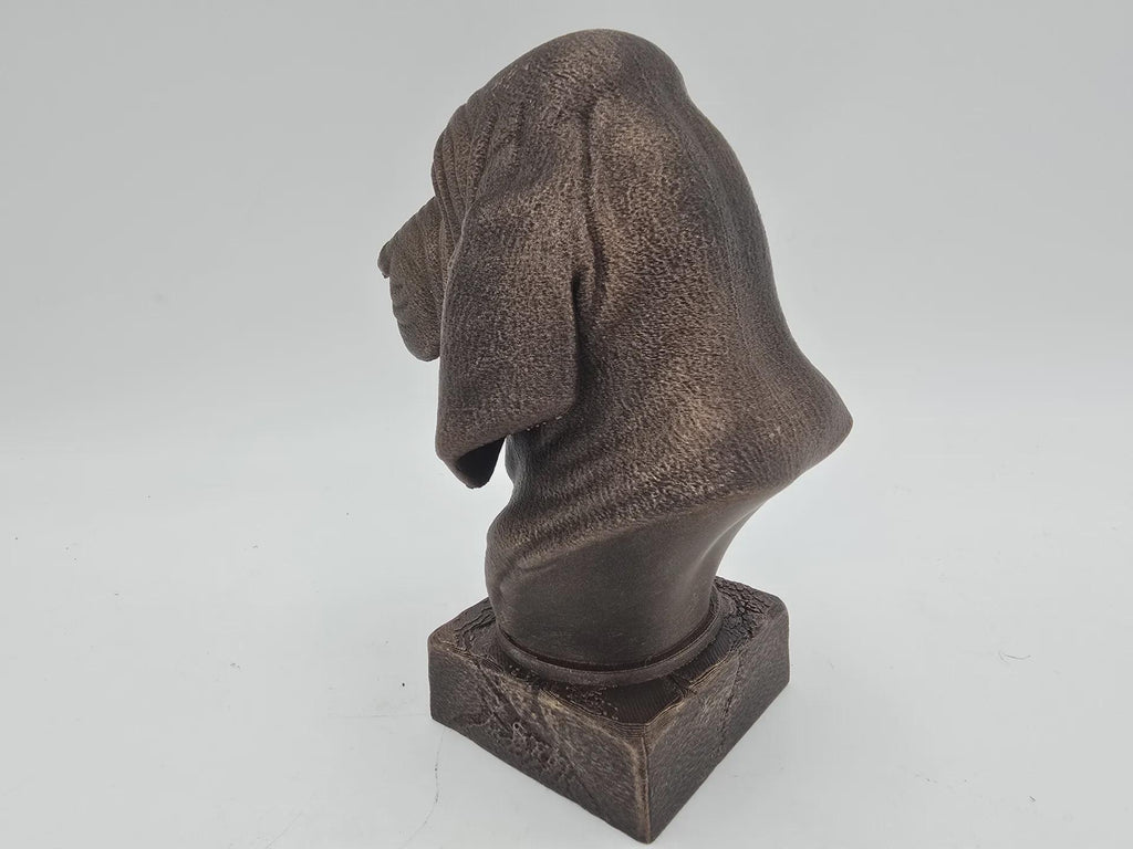 Bust of a Bloodhound dog statue - home decor dog lover gift him her handpainted ornament