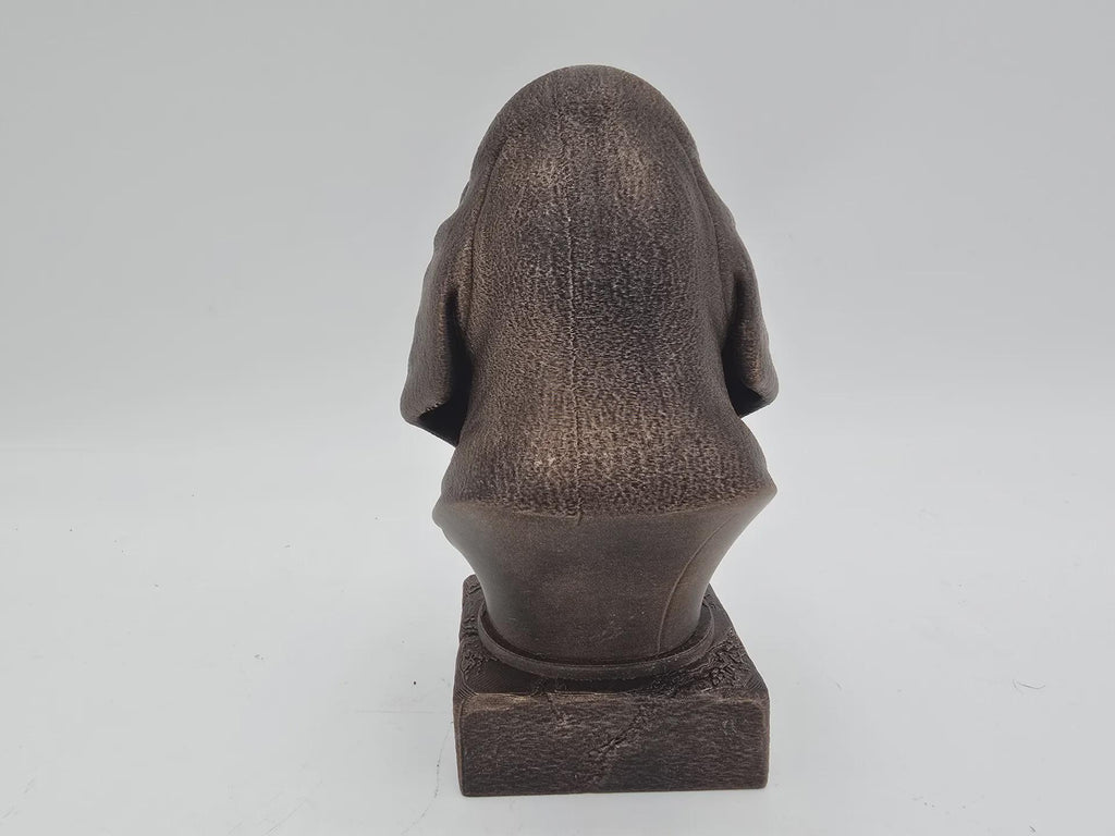 Bust of a Bloodhound dog statue - home decor dog lover gift him her handpainted ornament