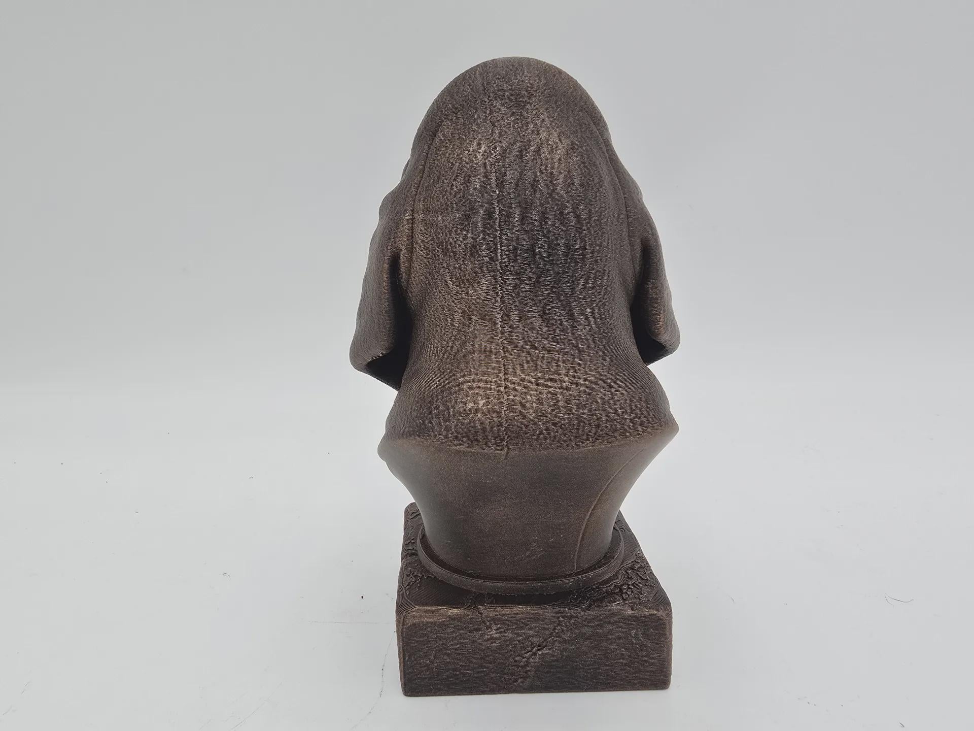 Bust of a Bloodhound dog statue - home decor dog lover gift him her handpainted ornament