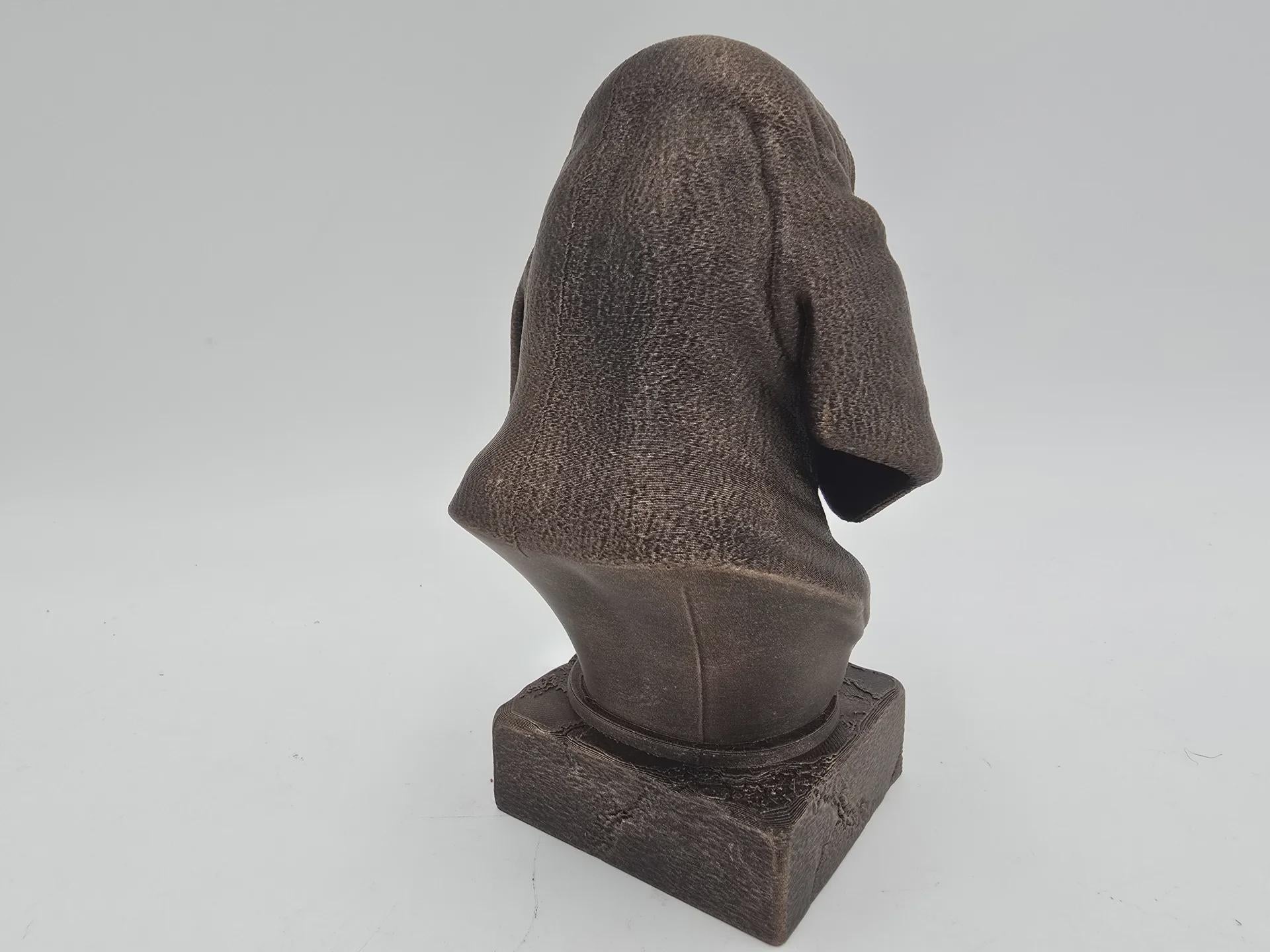 Bust of a Bloodhound dog statue - home decor dog lover gift him her handpainted ornament