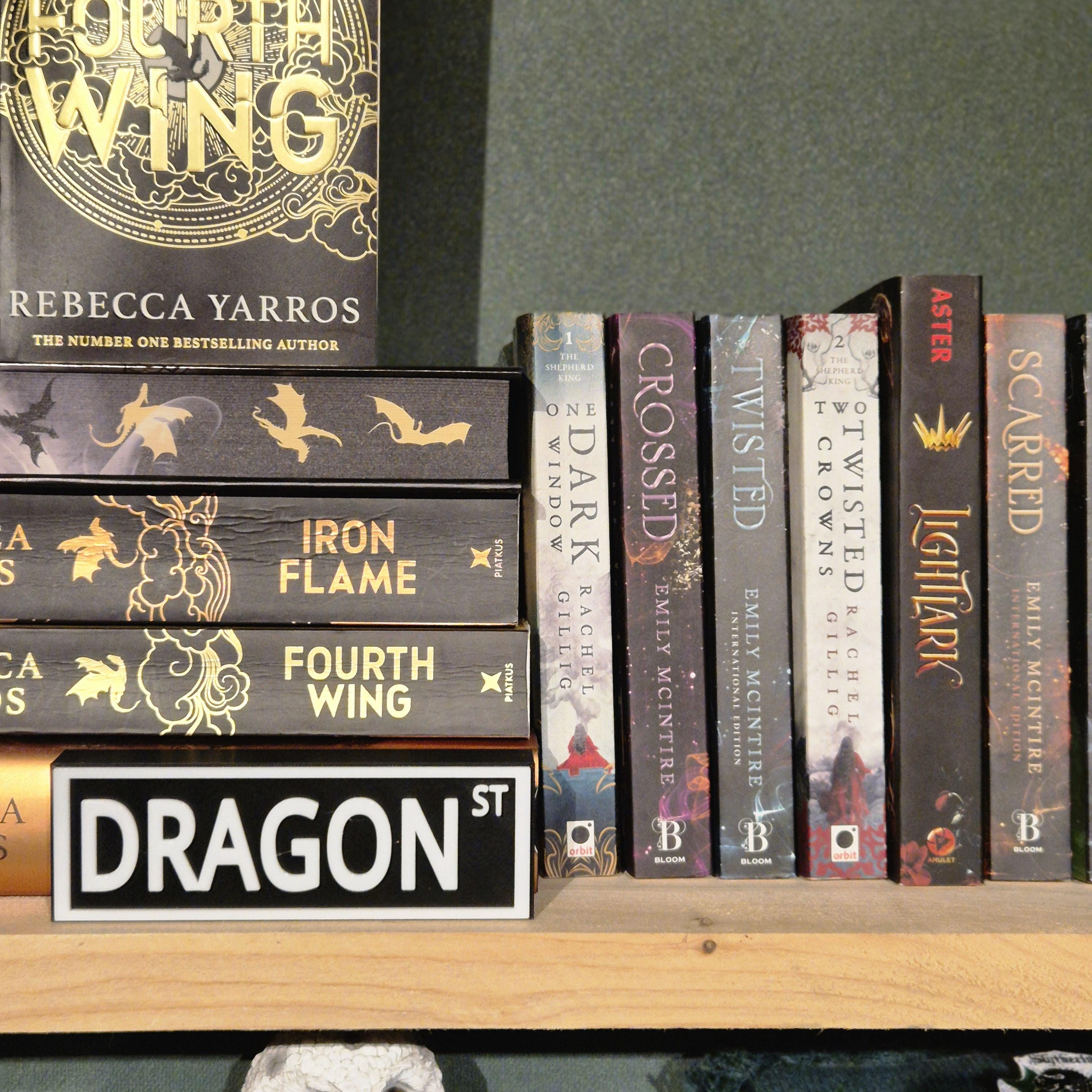 Street sign book theme - bookshelf decor