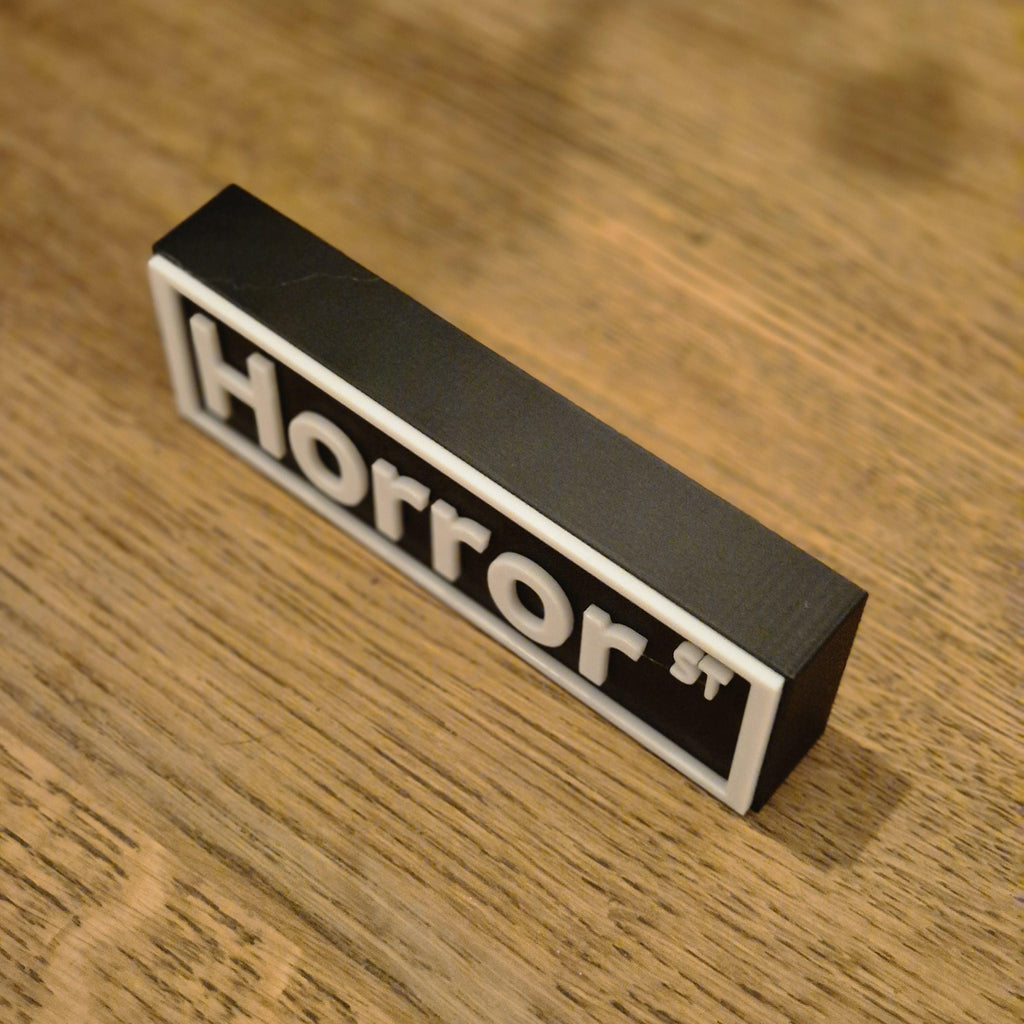 Street sign book theme - bookshelf decor