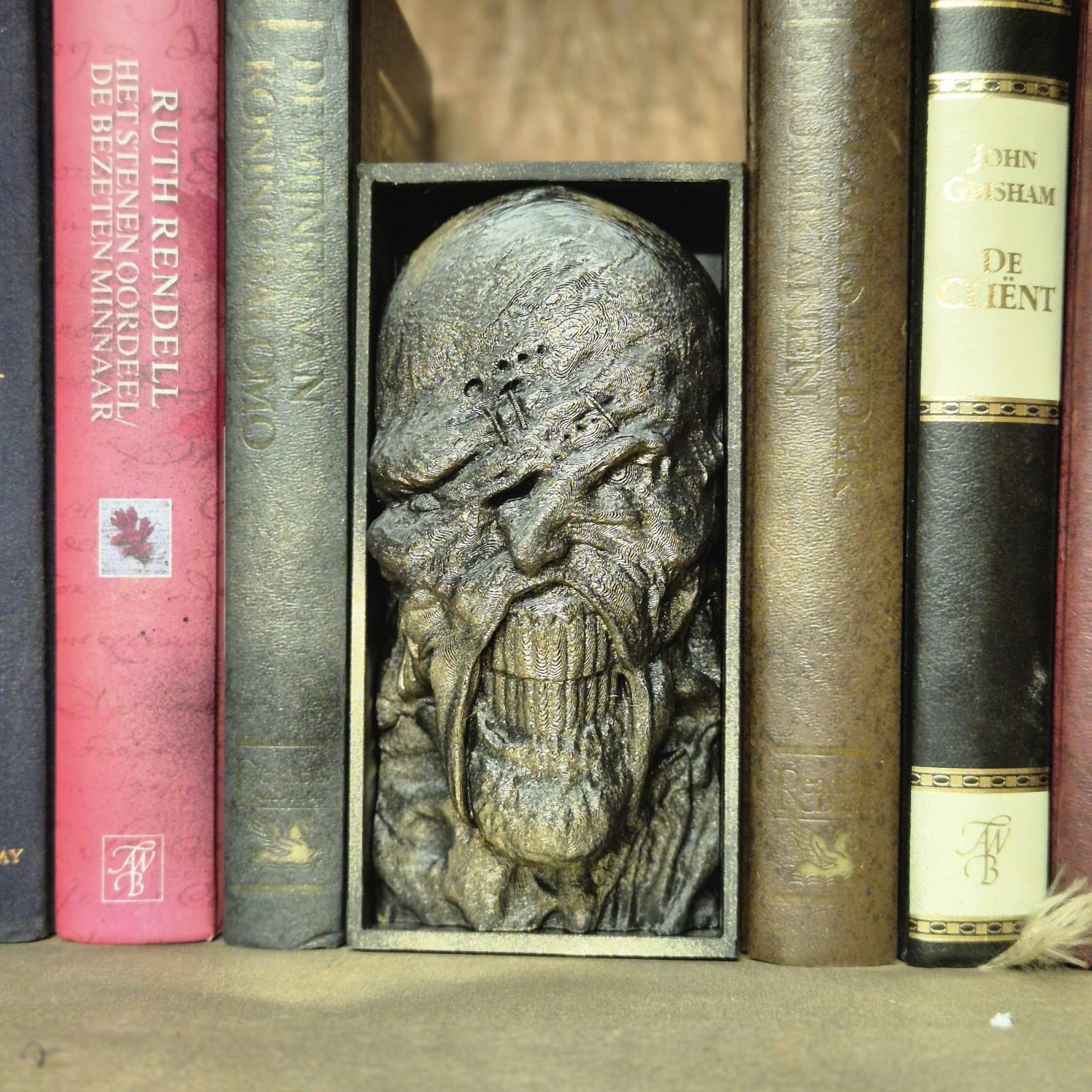 Pharaoh's Curse - Mummy Book Nook Insert bookshelf decor