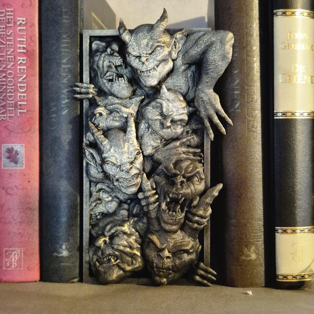 Imp's Inferno - Book Nook Insert bookshelf decor