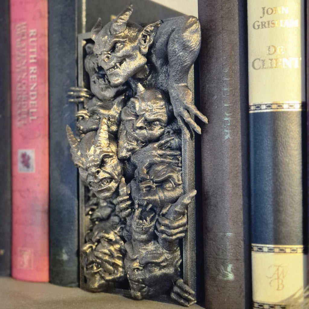 Imp's Inferno - Book Nook Insert bookshelf decor