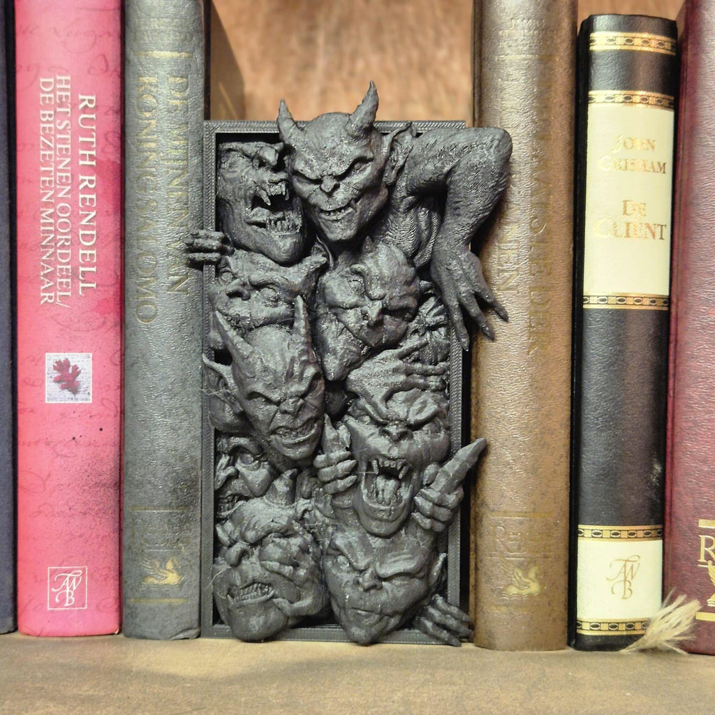 Imp's Inferno - Book Nook Insert bookshelf decor