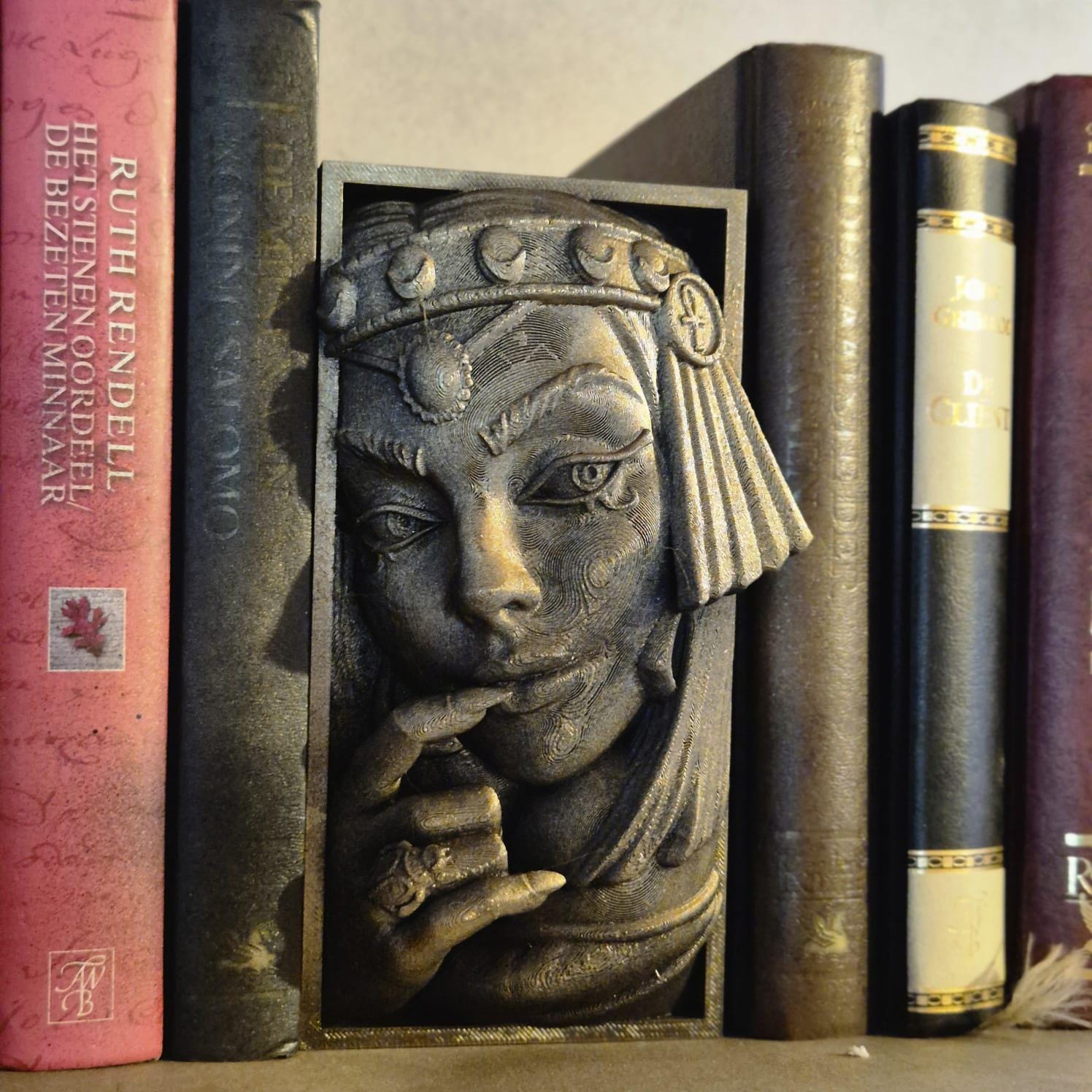 Cleopatra's Throne - Book Nook Insert egyptian bookshelf decor