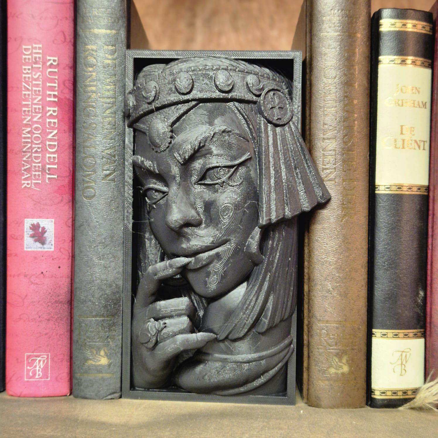 Cleopatra's Throne - Book Nook Insert egyptian bookshelf decor
