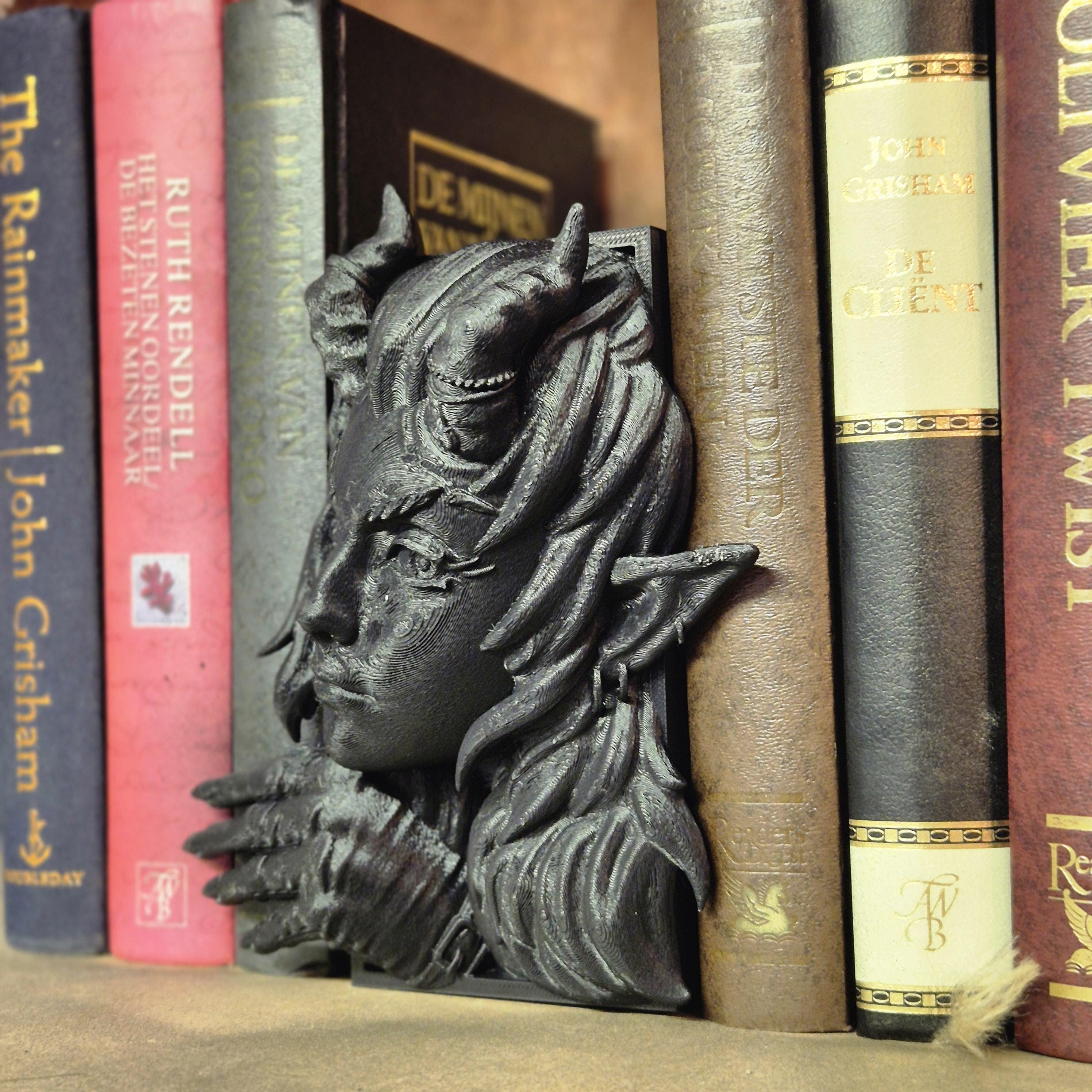 Unique devil woman Book Nook - 3D Printed bookshelf decor