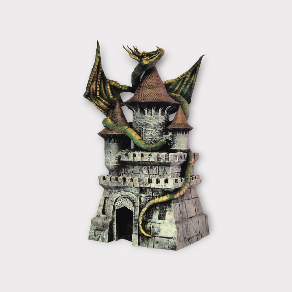 Dragon on Dice Tower - Dungeons & Dragons Accessory DnD game