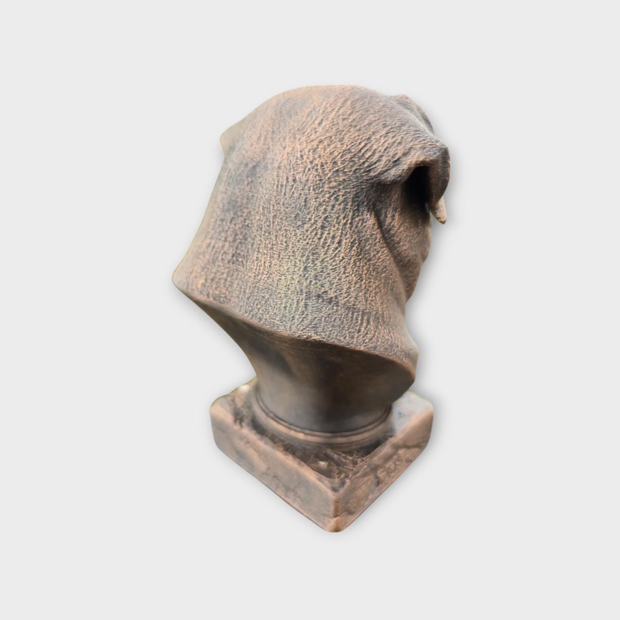 Bust of a Alabai Bust Central Asian Shepherd Dog statue - handpainted home decor dog lover gift him her ornament