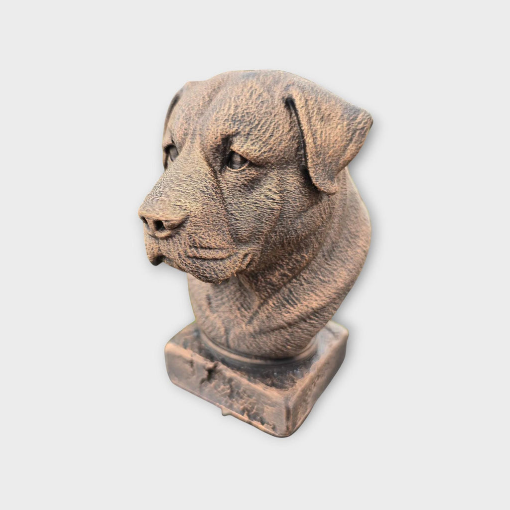 Bust of a Alabai Bust Central Asian Shepherd Dog statue - handpainted home decor dog lover gift him her ornament