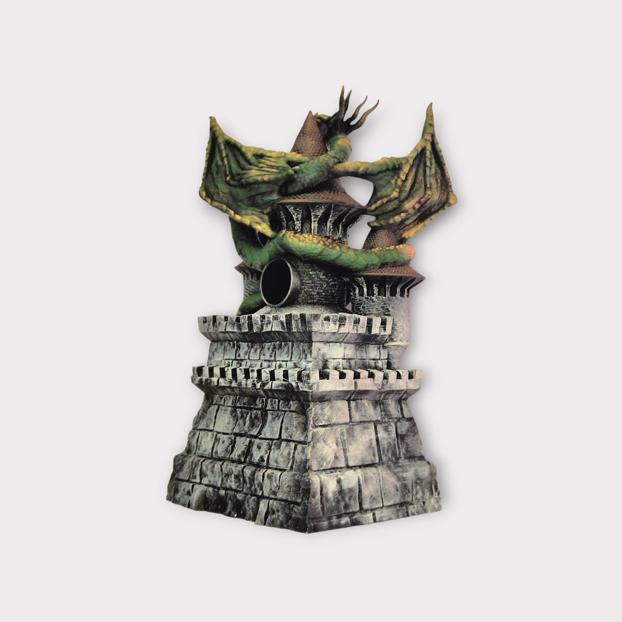 Dragon on Dice Tower - Dungeons & Dragons Accessory DnD game