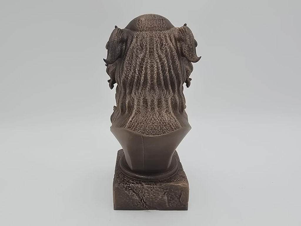 Bust of a borzoi dog statue - handpainted home decor dog lover gift him her ornament