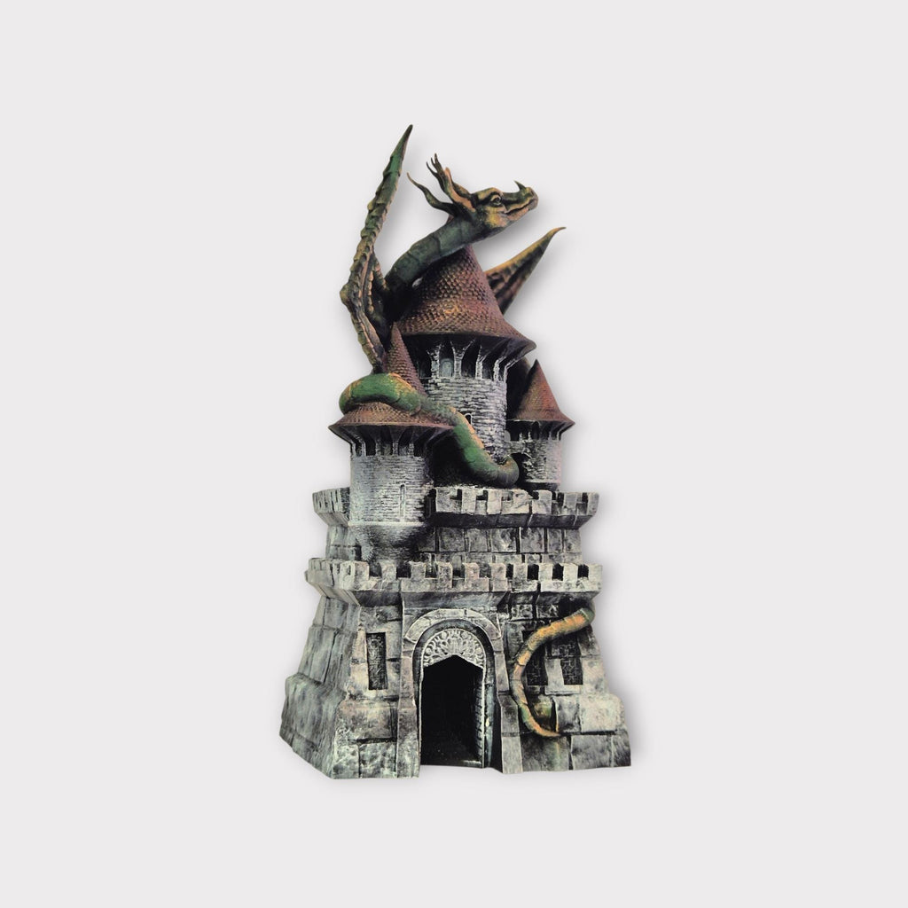 Dragon on Dice Tower - Dungeons & Dragons Accessory DnD game