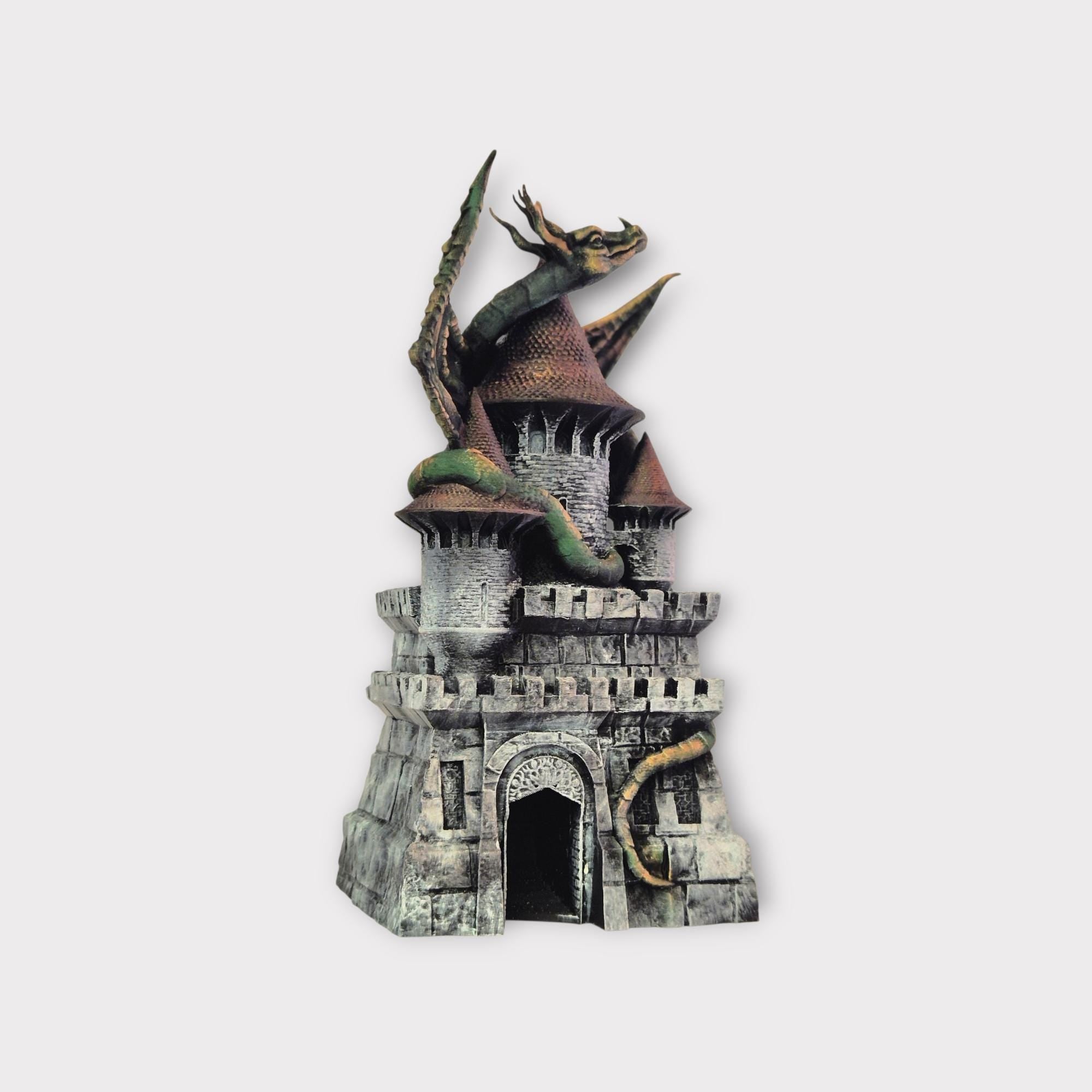Dragon on Dice Tower - Dungeons & Dragons Accessory DnD game
