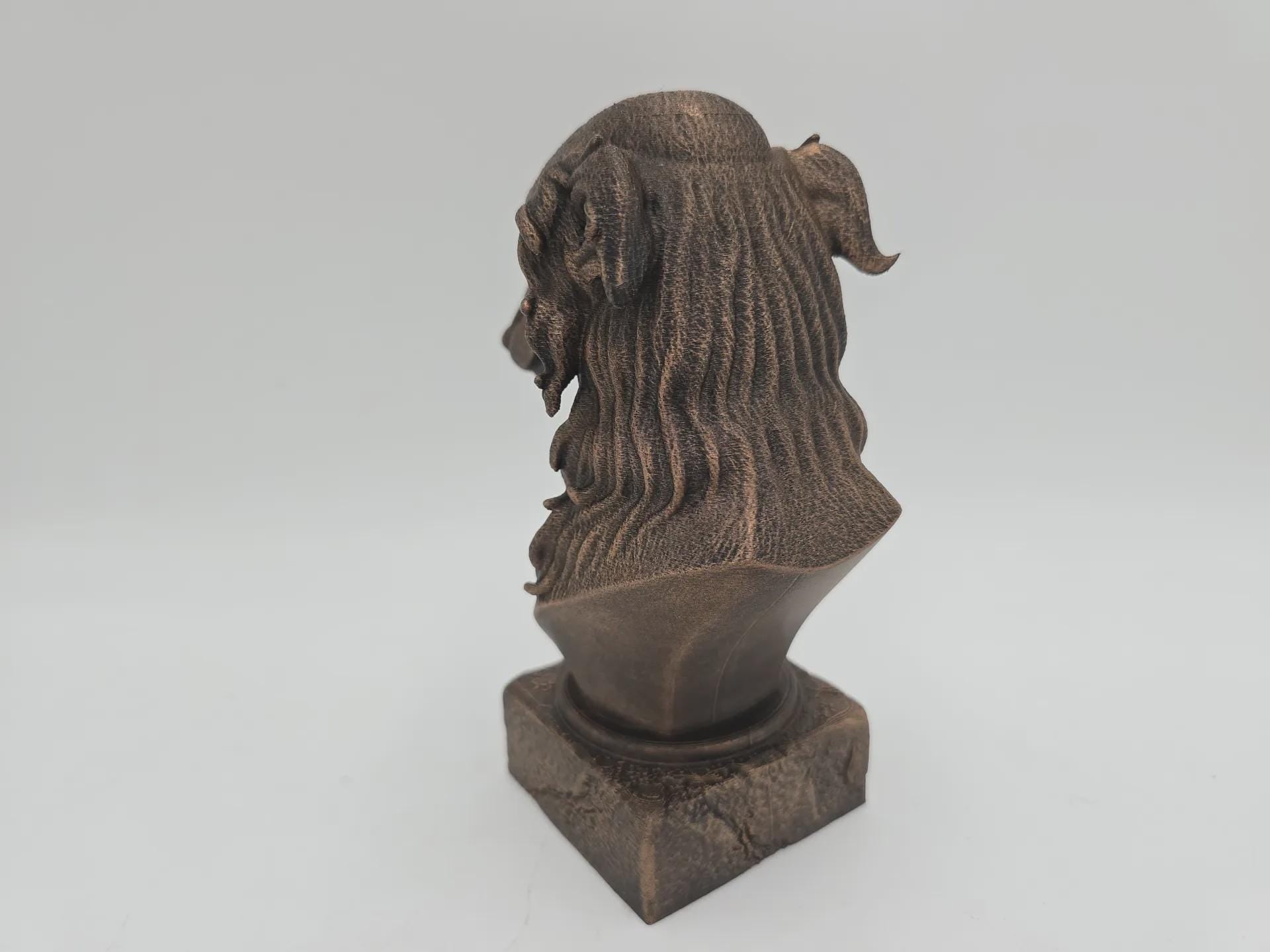 Bust of a borzoi dog statue - handpainted home decor dog lover gift him her ornament